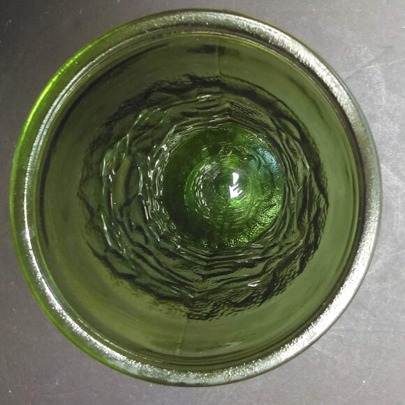 Vintage E.O Brody Co. Green Crinkle Texture Glass Vase 9-3/4" Tall - Picture 8 of 9